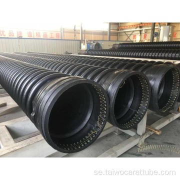 HDPE Stock Drainage Avloppsrör karatrör